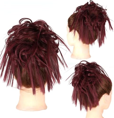 Kunsthaar Pferdeschwanz unordentliches Haar Chignon-Haarverlängerung Brautfrisuren Damen-Pferdeschwanz Haarverlängerung Scrunchie elastisches Band Haar Kunsthaar Pferdeschwanz unordentliches Haar Chignon-Haarverlängerung Brautfrisuren Damen-Pferdeschwanz Haarverlängerung Scrunchie elastisches Band Haar von XCHANJUN
