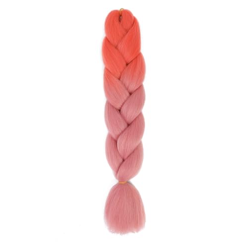 Ombre Kanekalon Braiding Hair Ombre Jumbo Extensions 24 Zoll Jumbo Braid Synthetic Flechten Afro Flechten Haarverlängerungen Twist Jumbo Box Zöpfe Kunsthaar Frauen 3Pack von XCHANJUN