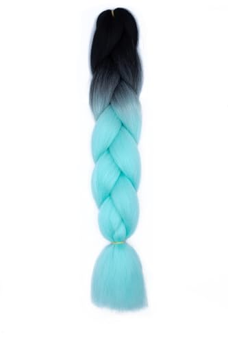 Ombre Kanekalon Braiding Hair Ombre Jumbo Extensions 24 Zoll Jumbo Braid Synthetic Flechten Afro Flechten Haarverlängerungen Twist Jumbo Box Zöpfe Kunsthaar Frauen 3Pack von XCHANJUN