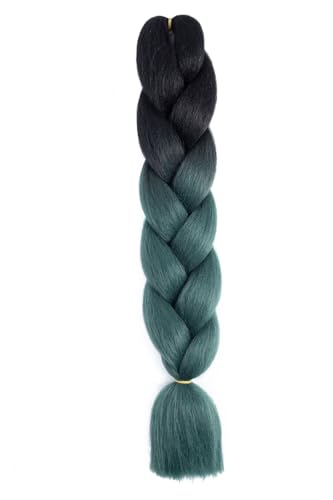 Ombre Kanekalon Braiding Hair Ombre Jumbo Extensions 24 Zoll Jumbo Braid Synthetic Flechten Afro Flechten Haarverlängerungen Twist Jumbo Box Zöpfe Kunsthaar Frauen 3Pack von XCHANJUN