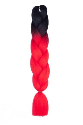 Ombre Kanekalon Braiding Hair Ombre Jumbo Extensions 24 Zoll Jumbo Braid Synthetic Flechten Afro Flechten Haarverlängerungen Twist Jumbo Box Zöpfe Kunsthaar Frauen 3Pack von XCHANJUN