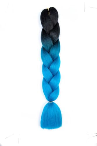 Ombre Kanekalon Braiding Hair Ombre Jumbo Extensions 24 Zoll Jumbo Braid Synthetic Flechten Afro Flechten Haarverlängerungen Twist Jumbo Box Zöpfe Kunsthaar Frauen 3Pack von XCHANJUN