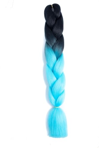 Ombre Kanekalon Braiding Hair Ombre Jumbo Extensions 24 Zoll Jumbo Braid Synthetic Flechten Afro Flechten Haarverlängerungen Twist Jumbo Box Zöpfe Kunsthaar Frauen 3Pack von XCHANJUN