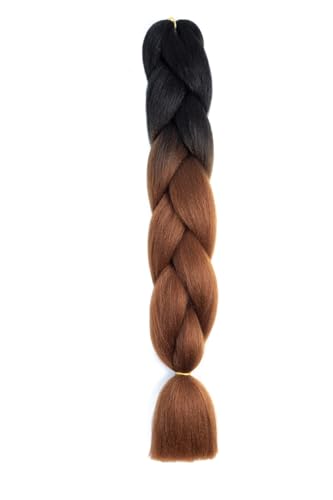 Ombre Kanekalon Braiding Hair Ombre Jumbo Extensions 24 Zoll Jumbo Braid Synthetic Flechten Afro Flechten Haarverlängerungen Twist Jumbo Box Zöpfe Kunsthaar Frauen 3Pack von XCHANJUN