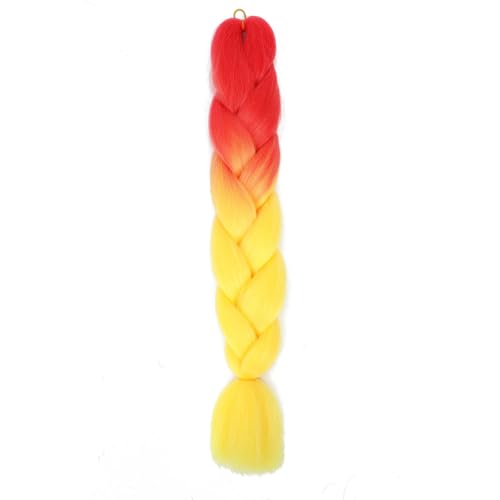 Ombre Kanekalon Braiding Hair Ombre Jumbo Extensions 24 Zoll Jumbo Braid Synthetic Flechten Afro Flechten Haarverlängerungen Twist Jumbo Box Zöpfe Kunsthaar Frauen 3Pack von XCHANJUN