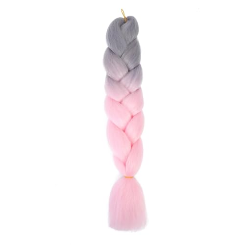 Ombre Kanekalon Braiding Hair Ombre Jumbo Extensions 24 Zoll Jumbo Braid Synthetic Flechten Afro Flechten Haarverlängerungen Twist Jumbo Box Zöpfe Kunsthaar Frauen 3Pack von XCHANJUN