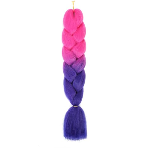 Ombre Kanekalon Braiding Hair Ombre Jumbo Extensions 24 Zoll Jumbo Braid Synthetic Flechten Afro Flechten Haarverlängerungen Twist Jumbo Box Zöpfe Kunsthaar Frauen 3Pack von XCHANJUN