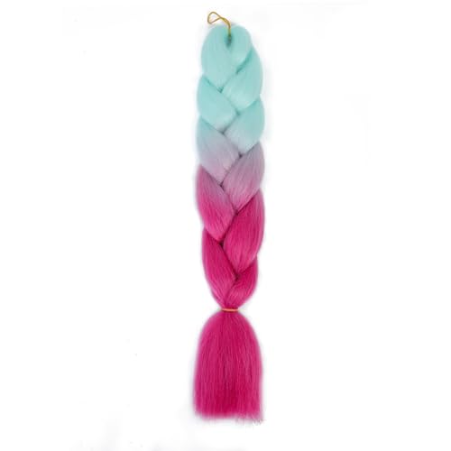 Ombre Kanekalon Braiding Hair Ombre Jumbo Extensions 24 Zoll Jumbo Braid Synthetic Flechten Afro Flechten Haarverlängerungen Twist Jumbo Box Zöpfe Kunsthaar Frauen 3Pack von XCHANJUN