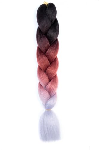Ombre Kanekalon Braiding Hair Ombre Jumbo Extensions 24 Zoll Jumbo Braid Synthetic Flechten Afro Flechten Haarverlängerungen Twist Jumbo Box Zöpfe Kunsthaar Frauen 3Pack Ombre Kanekalon Braiding Hair Ombre Jumbo Extensions 24 Zoll Jumbo Braid Synthetic Flechten Afro Flechten Haarverlängerungen Twist Jumbo Box Zöpfe Kunsthaar Frauen 3Pack von XCHANJUN