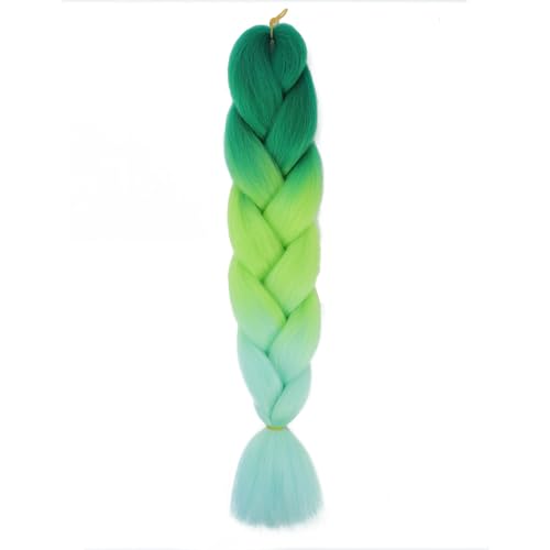 Ombre Kanekalon Braiding Hair Ombre Jumbo Extensions 24 Zoll Jumbo Braid Synthetic Flechten Afro Flechten Haarverlängerungen Twist Jumbo Box Zöpfe Kunsthaar Frauen 3Pack von XCHANJUN