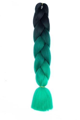Ombre Kanekalon Braiding Hair Ombre Jumbo Extensions 24 Zoll Jumbo Braid Synthetic Flechten Afro Flechten Haarverlängerungen Twist Jumbo Box Zöpfe Kunsthaar Frauen 3Pack von XCHANJUN