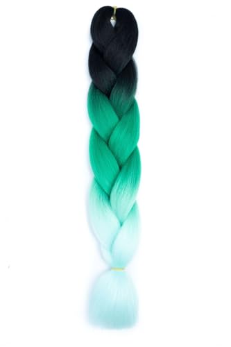 Ombre Kanekalon Braiding Hair Ombre Jumbo Extensions 24 Zoll Jumbo Braid Synthetic Flechten Afro Flechten Haarverlängerungen Twist Jumbo Box Zöpfe Kunsthaar Frauen 3Pack von XCHANJUN