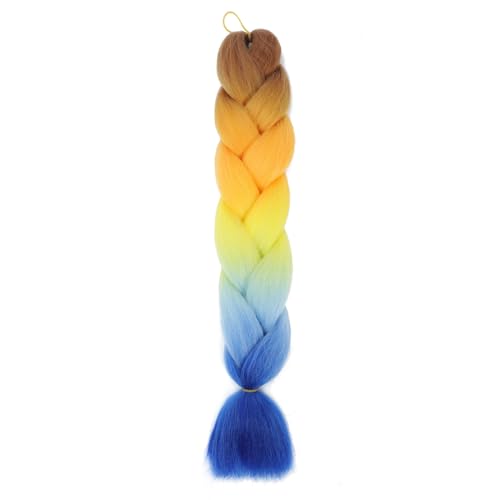 Ombre Kanekalon Braiding Hair Ombre Jumbo Extensions 24 Zoll Jumbo Braid Synthetic Flechten Afro Flechten Haarverlängerungen Twist Jumbo Box Zöpfe Kunsthaar Frauen 3Pack von XCHANJUN