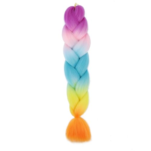 Ombre Kanekalon Braiding Hair Ombre Jumbo Extensions 24 Zoll Jumbo Braid Synthetic Flechten Afro Flechten Haarverlängerungen Twist Jumbo Box Zöpfe Kunsthaar Frauen 3Pack von XCHANJUN