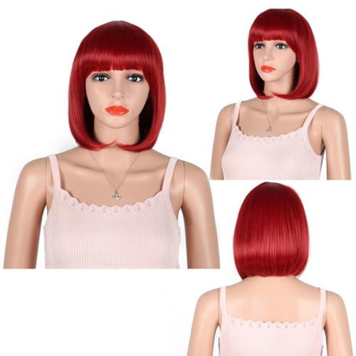 Perücken Kunsthaar Kurzer Bob Perücken Kurze glatte Haare Bob Perücke weiblich Spleißen vorne Spitze Kopfbedeckung Echthaar Virgin Echthaar keine Lace Front Perücken für Frauen bob it Perücken Kunsthaar Kurzer Bob Perücken Kurze glatte Haare Bob Perücke weiblich Spleißen vorne Spitze Kopfbedeckung Echthaar Virgin Echthaar keine Lace Front Perücken für Frauen bob it von XCHANJUN