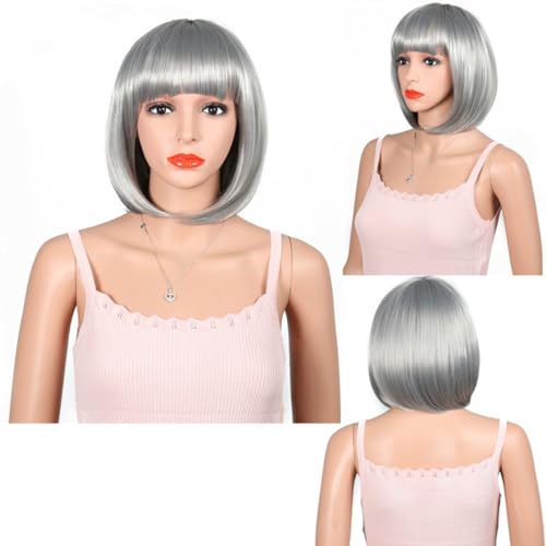 Perücken Kunsthaar Kurzer Bob Perücken Kurze glatte Haare Bob Perücke weiblich Spleißen vorne Spitze Kopfbedeckung Echthaar Virgin Echthaar keine Lace Front Perücken für Frauen bob it Perücken Kunsthaar Kurzer Bob Perücken Kurze glatte Haare Bob Perücke weiblich Spleißen vorne Spitze Kopfbedeckung Echthaar Virgin Echthaar keine Lace Front Perücken für Frauen bob it von XCHANJUN