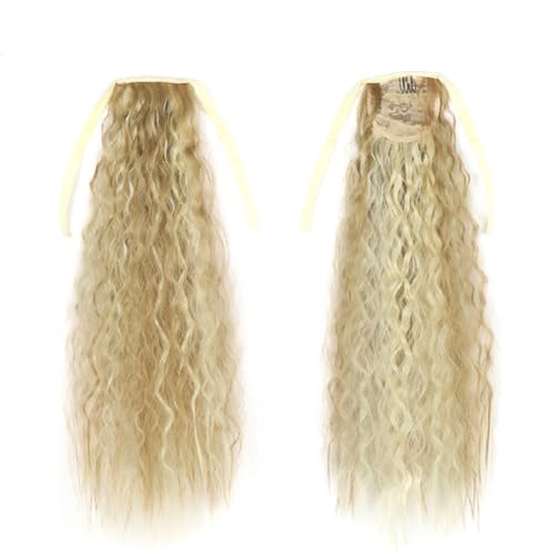 Pferdeschwanz Haarteil mit Kordelzug, Lange Wellen Zopf Verlängerung Haare Extensions Synthetik Wellig Haarverlängerung Clip in Ponytail für Damen, zopf extension Pferdeschwanz Haarteil mit Kordelzug, Lange Wellen Zopf Verlängerung Haare Extensions Synthetik Wellig Haarverlängerung Clip in Ponytail für Damen, zopf extension von XCHANJUN