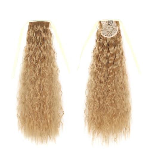 Pferdeschwanz Haarteil mit Kordelzug, Lange Wellen Zopf Verlängerung Haare Extensions Synthetik Wellig Haarverlängerung Clip in Ponytail für Damen, zopf extension Pferdeschwanz Haarteil mit Kordelzug, Lange Wellen Zopf Verlängerung Haare Extensions Synthetik Wellig Haarverlängerung Clip in Ponytail für Damen, zopf extension von XCHANJUN