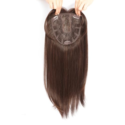 Pony Perücke Frauen Haarpolster Echtes Haar Overhead Unsichtbar Haarnadel Neuausstellung Abdecken Von Dünnem Haar Graues Haar Block Neu Ausgeben Weiblich Kopf Neuausgabe von XCHANJUN
