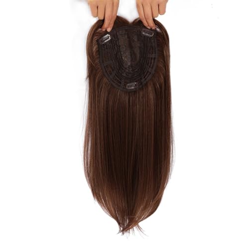 Pony Perücke Frauen Haarpolster Echtes Haar Overhead Unsichtbar Haarnadel Neuausstellung Abdecken Von Dünnem Haar Graues Haar Block Neu Ausgeben Weiblich Kopf Neuausgabe von XCHANJUN