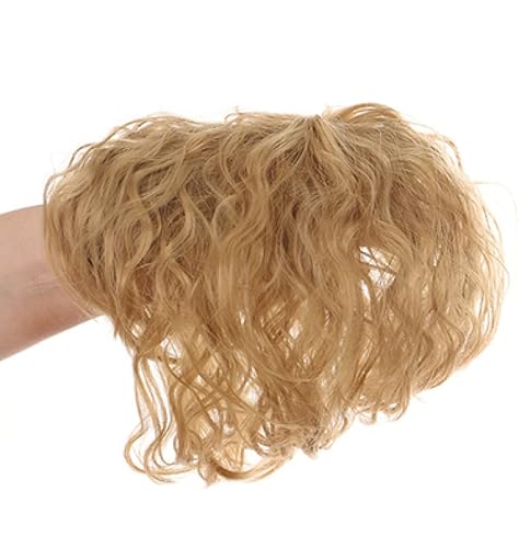 Synthetic Corn Curl Bangs für Frauen, Schwarze Clip-On-Haarverlängerungen, deckt weißes Haar ab und verleiht dem Oberkopf Volumen Synthetic Corn Curl Bangs für Frauen, Schwarze Clip-On-Haarverlängerungen, deckt weißes Haar ab und verleiht dem Oberkopf Volumen von XCHANJUN