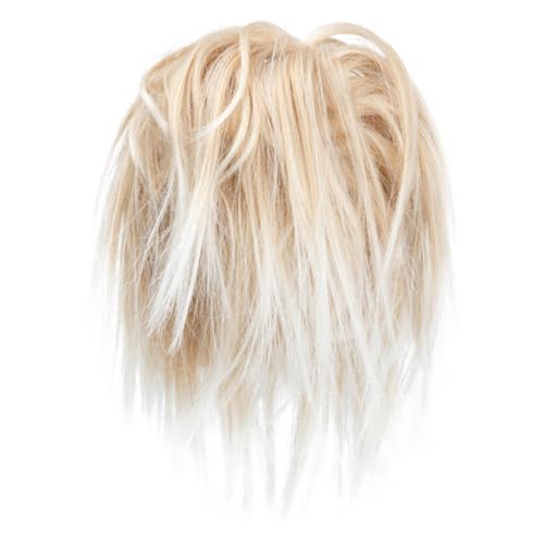 Synthetisches unordentliches Brötchen Kunsthaar lockiges Donut Scrunchie Chignon Hochsteckfrisur Haarteile Bänder Bündel Schwanz elastisches blondes Haar für Frauen von XCHANJUN
