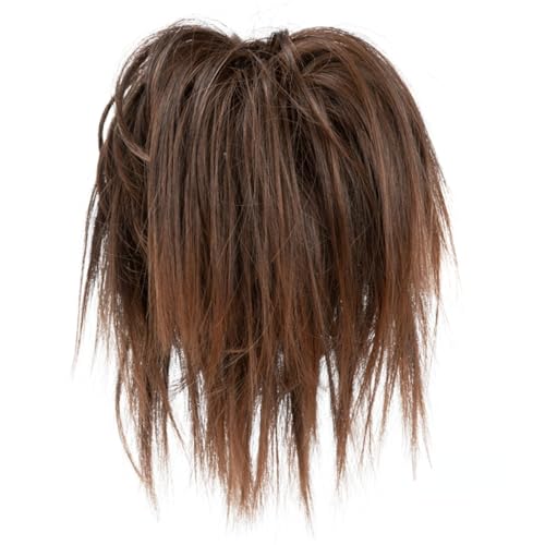Synthetisches unordentliches Brötchen Kunsthaar lockiges Donut Scrunchie Chignon Hochsteckfrisur Haarteile Bänder Bündel Schwanz elastisches blondes Haar für Frauen von XCHANJUN