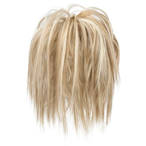 Synthetisches unordentliches Brötchen Kunsthaar lockiges Donut Scrunchie Chignon Hochsteckfrisur Haarteile Bänder Bündel Schwanz elastisches blondes Haar für Frauen Synthetisches unordentliches Brötchen Kunsthaar lockiges Donut Scrunchie Chignon Hochsteckfrisur Haarteile Bänder Bündel Schwanz elastisches blondes Haar für Frauen von XCHANJUN