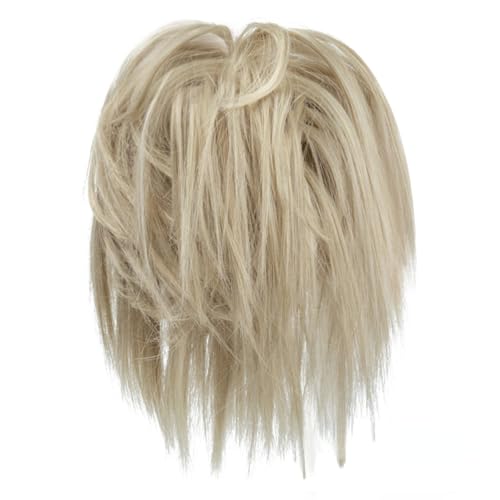 Synthetisches unordentliches Brötchen Kunsthaar lockiges Donut Scrunchie Chignon Hochsteckfrisur Haarteile Bänder Bündel Schwanz elastisches blondes Haar für Frauen von XCHANJUN