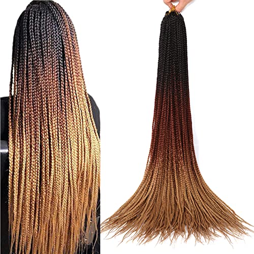 XCHSLB Goddess Box Häkelhaarzöpfe, 76,2 cm, Ombre vorgebohrt, gehäkelt, für schwarze Frauen, 6 Stück, 76,2 cm XCHSLB Goddess Box Häkelhaarzöpfe, 76,2 cm, Ombre vorgebohrt, gehäkelt, für schwarze Frauen, 6 Stück, 76,2 cm von XCHSLB