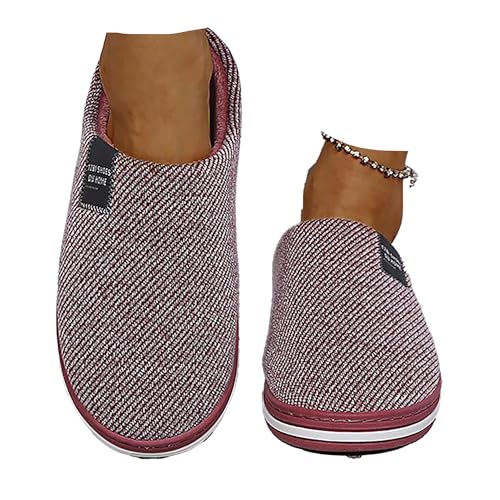 Closed Toe Slippers Arch Support Slippers Non Slip Home Shoes Orthopedic Fluffy Wide Fit cosy winter Slippers for Women (Kastanienbraun, Erwachsene, Damen, 37, Numerisch, EU Schuhgrößensystem, M) von XCMXBM