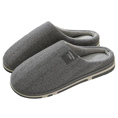 XCMXBM Closed Toe Slippers Arch Support Slippers Non Slip Home Shoes Orthopedic Fluffy Wide Fit cosy winter Slippers for Women (Dunkelgrau, Erwachsene, Damen, 41, Numerisch, EU Schuhgrößensystem, M) von XCMXBM
