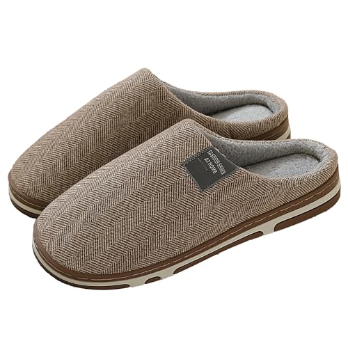 XCMXBM Closed Toe Slippers Arch Support Slippers Non Slip Home Shoes Orthopedic Fluffy Wide Fit cosy winter Slippers for Women (Hellbraun, Erwachsene, Damen, 51, Numerisch, EU Schuhgrößensystem, M) von XCMXBM