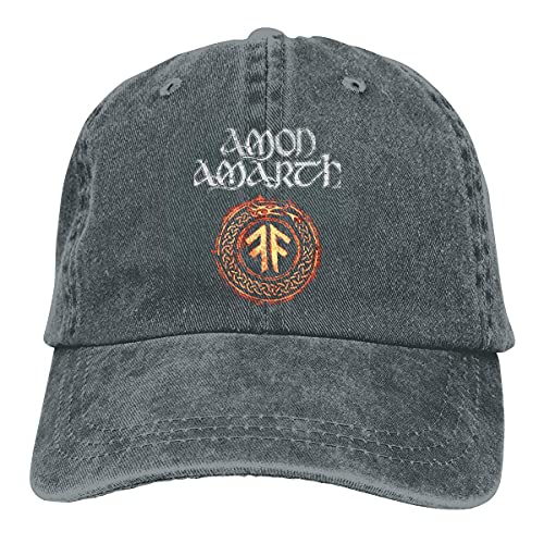 XCNGG Amon Amarth Casquette Cap Vintage Cowboy Cap Denim Hut Schwarz von XCNGG