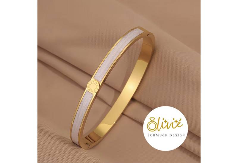 XCOAST Armreif Luxus Damen Edelstahl-Armband Hellrosa – 18K vergoldeter Armreif von XCOAST