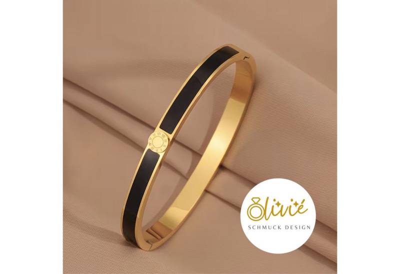 XCOAST Armreif Luxus Damen Edelstahl-Armband Schwarz – hochwertig vergoldet, elegant von XCOAST