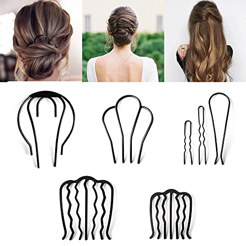 XCSJ Set Of 5 Haare Steckkamm Metall Haarkamm Metall Haarkämme Steckkamm Brautschmuck Haarschmuck Kopfschmuck Frisur Styling Schönheitswerkzeuge, Modeaccessoires Für Mädchen, Geschenke Für Freundinnen von XCSJ