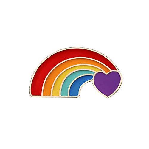 Regenbogen Brosche Metall Emaille Pin Abzeichen Liebe Herz Flaggen Schaf Brosche Revers Pin Bag Rucksack Hut Denim Zubehör Männer Frauen Schmuck von XCSM