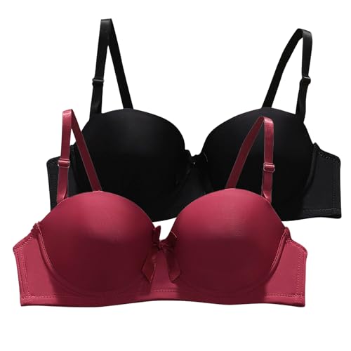 XCXC 2er/3er-Pack Damen BH ohne Bügel Frauen Bequemer Push-Up Bügelloser Klassische BHS mit Verstellbaren Trägern Perfekte Passform Bra Set für Alltag und Freizeit XCXC 2er/3er-Pack Damen BH ohne Bügel Frauen Bequemer Push-Up Bügelloser Klassische BHS mit Verstellbaren Trägern Perfekte Passform Bra Set für Alltag und Freizeit von XCXC
