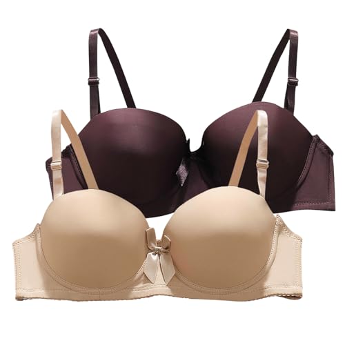 XCXC 2er/3er-Pack Damen BH ohne Bügel Frauen Bequemer Push-Up Bügelloser Klassische BHS mit Verstellbaren Trägern Perfekte Passform Bra Set für Alltag und Freizeit XCXC 2er/3er-Pack Damen BH ohne Bügel Frauen Bequemer Push-Up Bügelloser Klassische BHS mit Verstellbaren Trägern Perfekte Passform Bra Set für Alltag und Freizeit von XCXC