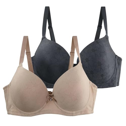 XCXC 2/3er-Pack Damen BHS mit Bügel Frauen Große Größen Push-Up Leicht Perfekte Passform Klassische-BH mit Verstellbaren Trägern, Anti-Sagging BH Set für Alltag und Freizeit XCXC 2/3er-Pack Damen BHS mit Bügel Frauen Große Größen Push-Up Leicht Perfekte Passform Klassische-BH mit Verstellbaren Trägern, Anti-Sagging BH Set für Alltag und Freizeit von XCXC