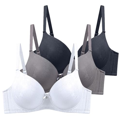 XCXC 3er Pack Damen BHS mit Bügel Frauen Spitzen-BH Leicht Perfekte Passform Klassische Anti-Sagging BH Set mit Verstellbaren Trägern für Alltag und Freizeit XCXC 3er Pack Damen BHS mit Bügel Frauen Spitzen-BH Leicht Perfekte Passform Klassische Anti-Sagging BH Set mit Verstellbaren Trägern für Alltag und Freizeit von XCXC