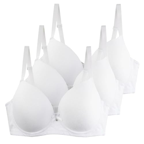 XCXC 3er-Pack Damen BHS mit Bügel Frauen Große Größen Push-Up Leicht Perfekte Passform Klassische-BH mit Verstellbaren Trägern, Anti-Sagging BH Set für Alltag und Freizeit von XCXC