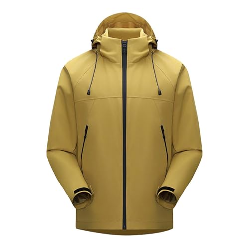 XCXC Herren Outdoorjacke Winddicht Kapuze Reißverschlusstaschen Wasserabweisend Atmungsaktiv Übergangs-Softshell Langarm Colorblock Design Trekking Wandern Pendeln Freizeit Alltag Reise XCXC Herren Outdoorjacke Winddicht Kapuze Reißverschlusstaschen Wasserabweisend Atmungsaktiv Übergangs-Softshell Langarm Colorblock Design Trekking Wandern Pendeln Freizeit Alltag Reise von XCXC