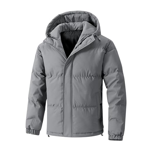 XCXC Winterjacke Herren Einfarbiges Jacke mit Kapuze Männer Pufferjacke Steppjacke mit Reißverschluss Down Coat Winddicht Windbreaker Outdoorjacke Warme Jacke Mantel Herbstjacke Wintermantel XCXC Winterjacke Herren Einfarbiges Jacke mit Kapuze Männer Pufferjacke Steppjacke mit Reißverschluss Down Coat Winddicht Windbreaker Outdoorjacke Warme Jacke Mantel Herbstjacke Wintermantel von XCXC