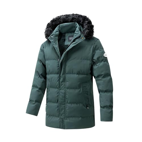 XCXC Winterjacke Herren Gefütterte Jacke mit abnehmbarer Kapuze Männer Reißverschluss Pufferjacke Down Coat Winddicht Windbreaker Outdoorjacke Warme Jacke Mantel Herbstjacke Wintermantel XCXC Winterjacke Herren Gefütterte Jacke mit abnehmbarer Kapuze Männer Reißverschluss Pufferjacke Down Coat Winddicht Windbreaker Outdoorjacke Warme Jacke Mantel Herbstjacke Wintermantel von XCXC