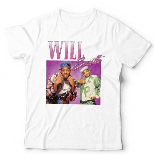 XDCERE Will Smith Appreciation Tshirt Unisex Homage Throwback Stag Hen Do Funny WhiteMedium von XDCERE