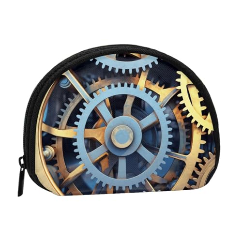 Clock Gears Minis Aufbewahrungstasche Shell Wallet Kleine Münzbörse mit Minis mit Reißverschluss Kleingeldbörse für Münzschlüssel Sie können auch alle kleinen Gegenstände aufbewahren, die Sie wollen, von XDCYWBZDBC