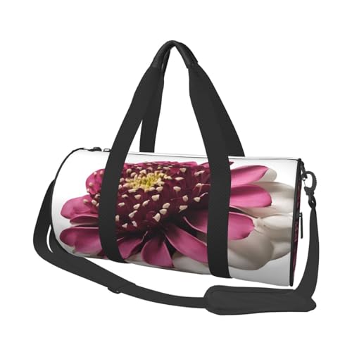Große Reisetaschen und Sporttaschen mit Rosenblüten Ringförmige Griffe an der Oberseite Wochenendhandtaschen und runde Gepäcktaschen können sowohl von Männern als auch von Frauen verwendet werden, von XDCYWBZDBC