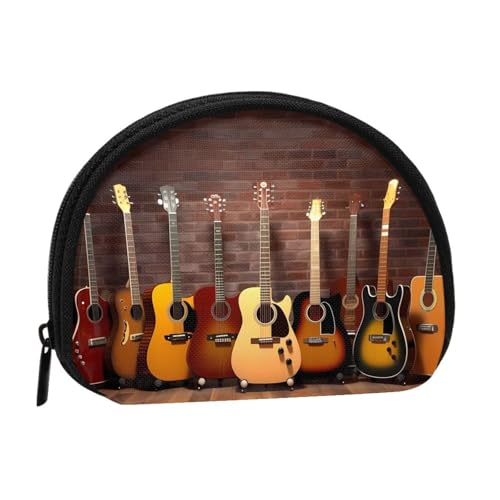 Guitar Collection Minis Aufbewahrungstasche Shell Wallet Kleine Münzbörse mit Minis mit Reißverschluss Kleingeldbörse für Münzschlüssel Sie können auch alle kleinen Gegenstände aufbewahren, die Sie von XDCYWBZDBC